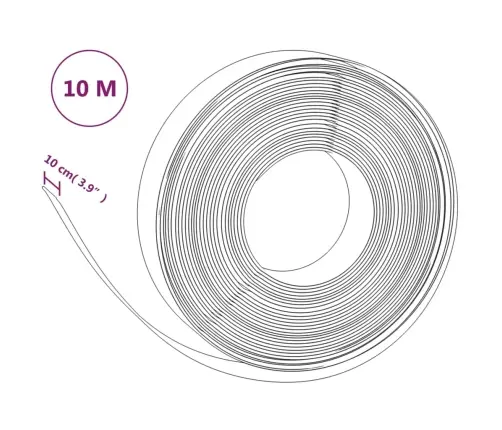 Aiapiirded 5 Tk, Hall, 10 M, 10 cm Polüetüleen