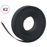 Aiapiirded 2 Tk, Must, 10 M, 10 cm Polüetüleen