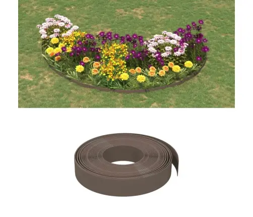 Sodo Apvadai, 3Vnt., Rudi, 10M, 10cm Polietilenas