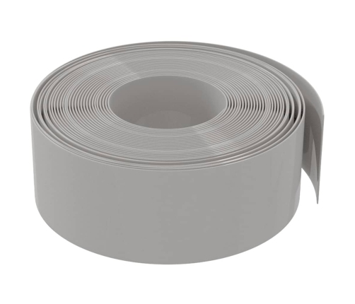 Dārza Apmales, 4 Gab., Pelēkas, 10 M, 20 Cm, Polietilēns Vidaxl