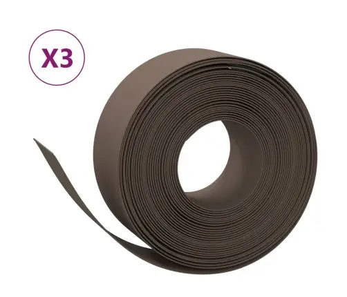 Sodo Apvadai, 3Vnt., Rudi, 10M, 20cm Polietilenas