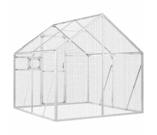 Paukštidė, Sidabrinės Spalvos, 1,79X2X1,85M, Aliuminis