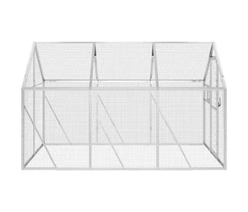 Paukštidė, Sidabrinės Spalvos, 1,79X3X1,85M, Aliuminis