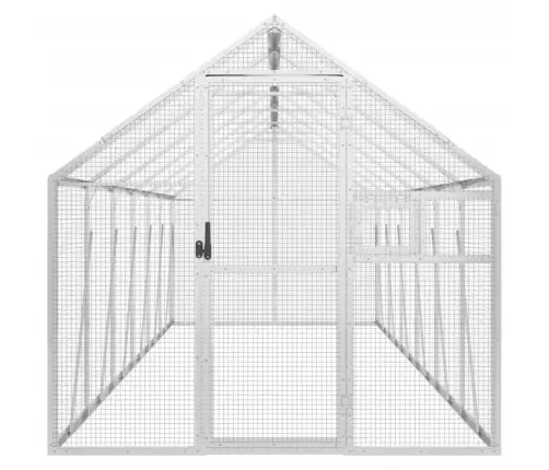 Paukštidė, Sidabrinės Spalvos, 1,79X6X1,85M, Aliuminis