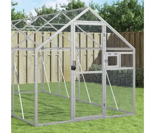 Paukštidė, Sidabrinės Spalvos, 1,79X8X1,85M, Aliuminis