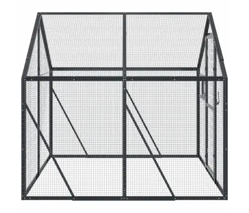 Paukštidė, Antracito Spalvos, 1,79X2X1,85M, Aliuminis