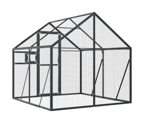 Paukštidė, Antracito Spalvos, 1,79X2X1,85M, Aliuminis