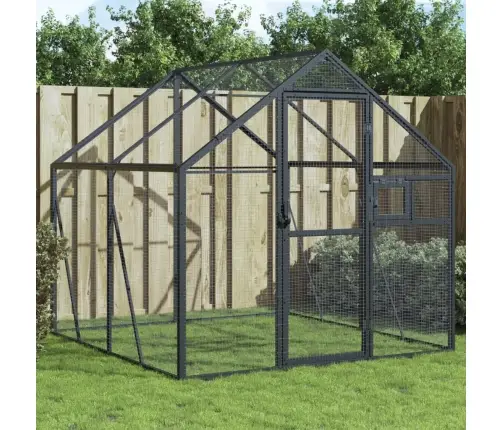 Paukštidė, Antracito Spalvos, 1,79X2X1,85M, Aliuminis