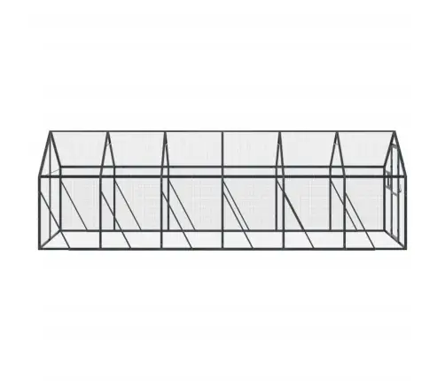 Putnu Māja, Pelēka, 1,79X6X1,85 M, Alumīnijs Vidaxl