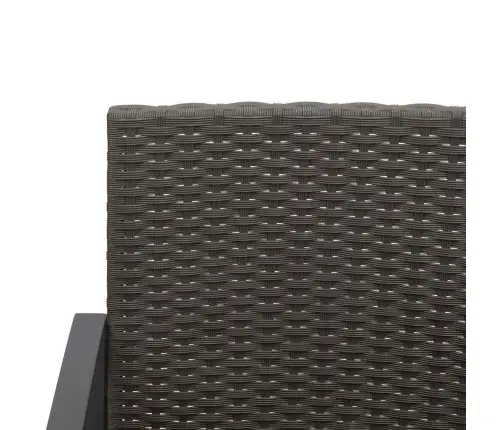 5-Daļīgs Dārza Mēbeļu Komplekts, Matrači, Brūna Pp Rotangpalma Vidaxl