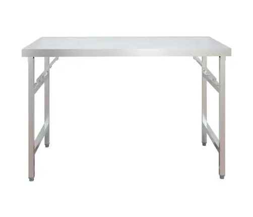 Virtuvės Darbastalis Su Lentyna, 120X60X145cm Plienas