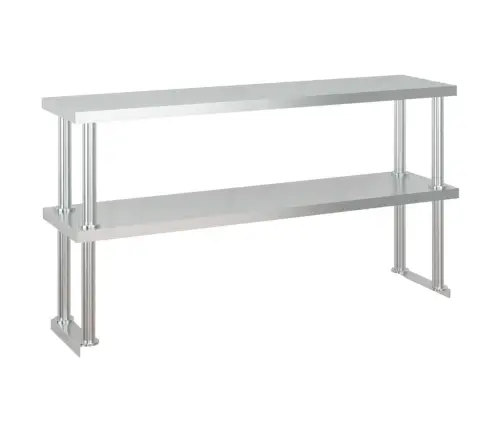 Virtuvės Darbastalis Su Lentyna, 120X60X145cm Plienas