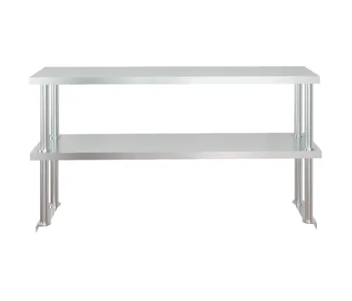 Virtuvės Darbastalis Su Lentyna, 120X60X145cm Plienas