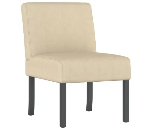 Atpūtas Krēsls, Krēmkrāsas Audums Vidaxl