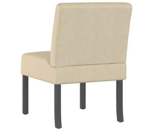 Atpūtas Krēsls, Krēmkrāsas Audums Vidaxl