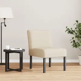 Atpūtas Krēsls, Krēmkrāsas Audums Vidaxl