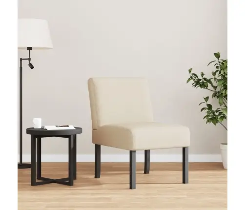 Atpūtas Krēsls, Krēmkrāsas Audums Vidaxl