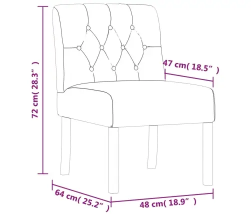 Atpūtas Krēsls, Lina Audums Ar Pogām Vidaxl