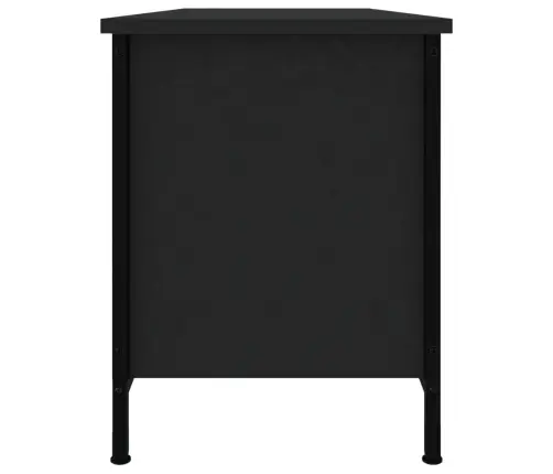 Televizoriaus Spintelė, Juodos Spalvos, 102X35X45cm Mediena