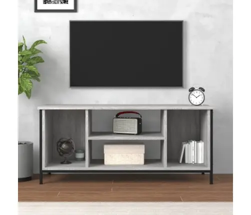 Tv Skapītis, 102X35X45 Cm, Inženierijas Koks, Pelēka Ozolkoka Vidaxl