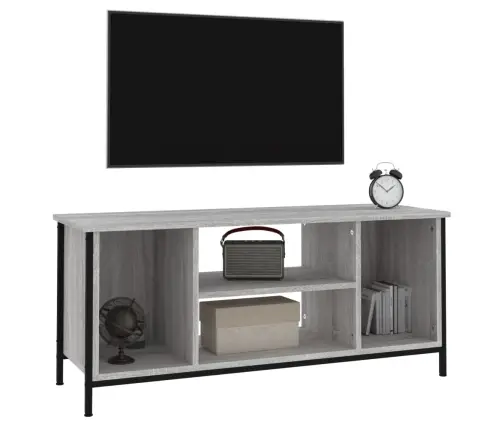 Tv Skapītis, 102X35X45 Cm, Inženierijas Koks, Pelēka Ozolkoka Vidaxl