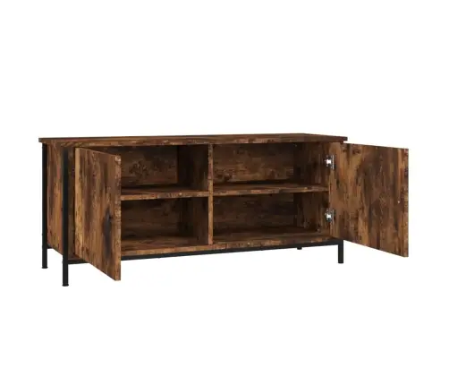 Tv Spintelė Su Durelėmis, Dūminio Ąžuolo, 102X35X45cm Mediena