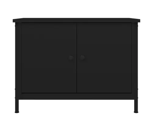 Tv Skapītis Ar Durvīm, 60X35X45 Cm, Inženierijas Koks, Melns Vidaxl