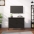 Tv Skapītis Ar Durvīm, 60X35X45 Cm, Inženierijas Koks, Melns Vidaxl
