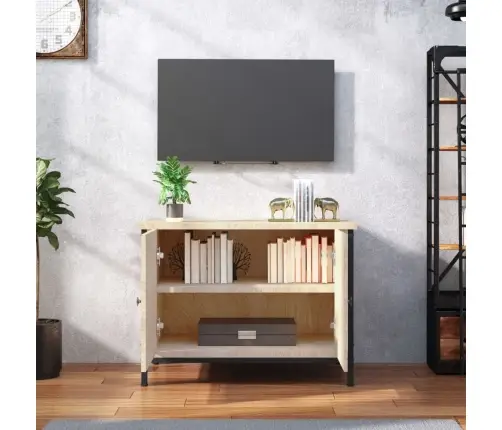 Tv Skapītis Ar Durvīm, Ozola, 60X35X45 Cm, Inženierijas Koks Vidaxl