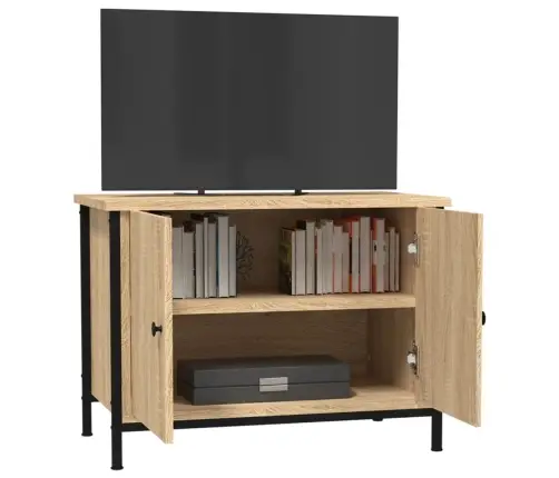 Tv Skapītis Ar Durvīm, Ozola, 60X35X45 Cm, Inženierijas Koks Vidaxl