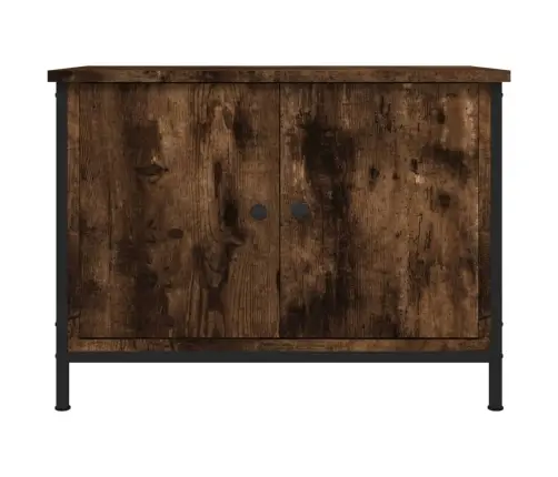 Tv Skapītis Ar Durvīm, 60X35X45 Cm, Koks, Kvēpināta Ozola Vidaxl