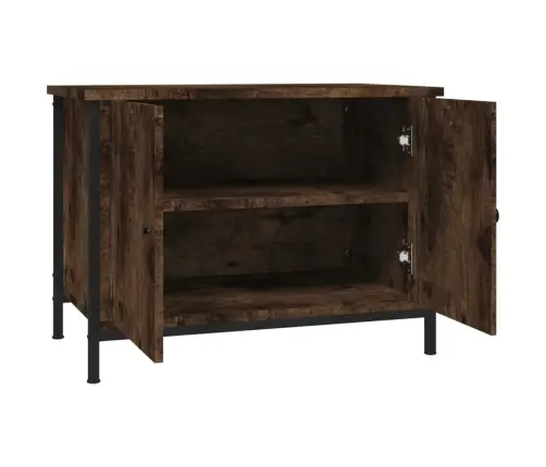 Tv Skapītis Ar Durvīm, 60X35X45 Cm, Koks, Kvēpināta Ozola Vidaxl