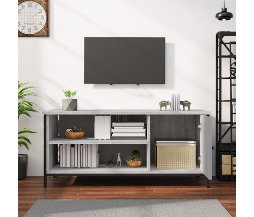 Tv Skapītis, Pelēks, 100X40X45 Cm, Inženierijas Koks Vidaxl