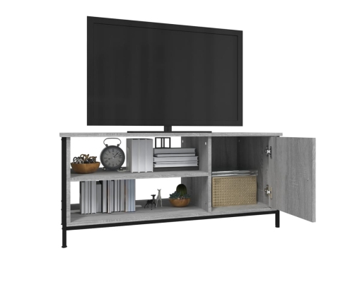 Tv Skapītis, Pelēks, 100X40X45 Cm, Inženierijas Koks Vidaxl