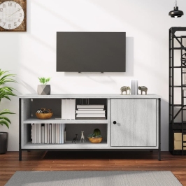 Tv Skapītis, Pelēks, 100X40X45 Cm, Inženierijas Koks Vidaxl