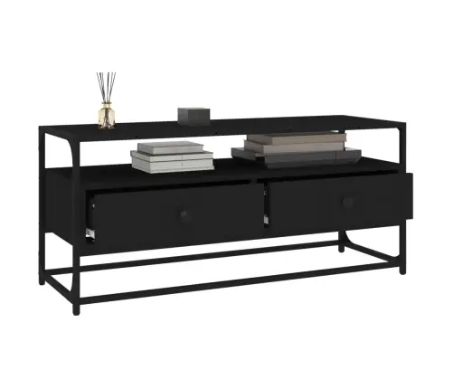 Tv Plaukts, 100X35X45 Cm, Inženierijas Koks, Melns Vidaxl Tv Plaukts, 100X35X45 Cm, Inženierijas Koks, Melns Vidaxl