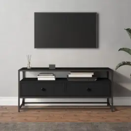 Tv Plaukts, 100X35X45 Cm, Inženierijas Koks, Melns Vidaxl