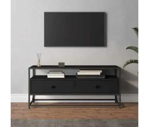 Tv Plaukts, 100X35X45 Cm, Inženierijas Koks, Melns Vidaxl Tv Plaukts, 100X35X45 Cm, Inženierijas Koks, Melns Vidaxl