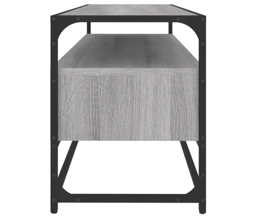 Telerikapp, Hall Sonoma Tamm, 100 X 35 X 45 cm Tehispuit