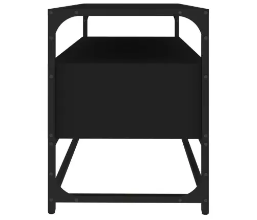 Telerikapp, Must, 80 X 35 X 45 cm Tehispuit