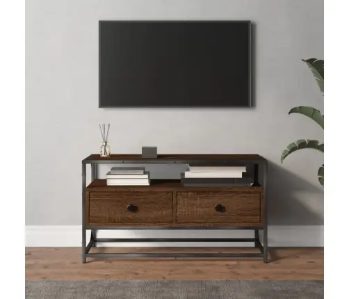 Televizoriaus Spintelė, Ruda Ąžuolo, 80X35X45cm Mediena