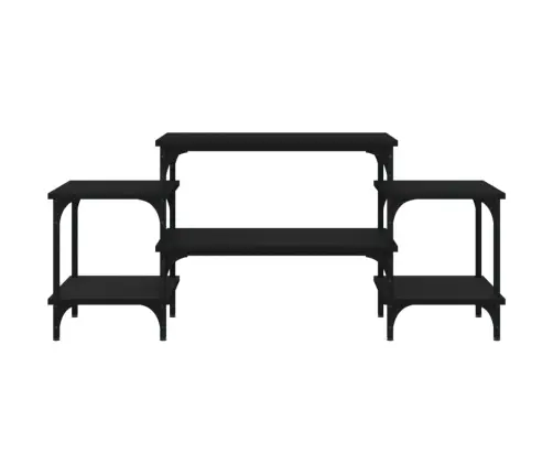 Tv Skapītis, Melns, 117X35X52 Cm, Inženierijas Koks Vidaxl