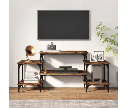 Televizoriaus Spintelė, Dūminio Ąžuolo, 117X35X52cm Mediena