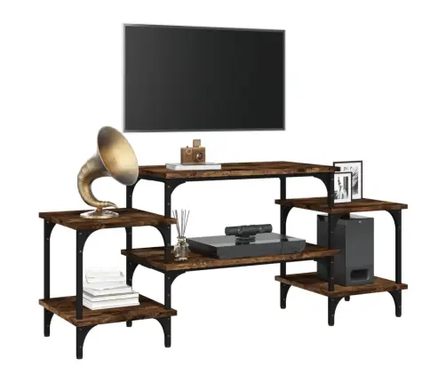 Televizoriaus Spintelė, Dūminio Ąžuolo, 117X35X52cm Mediena