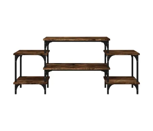 Televizoriaus Spintelė, Dūminio Ąžuolo, 117X35X52cm Mediena