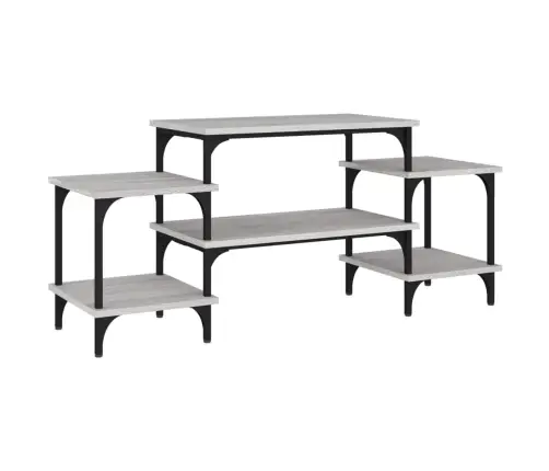 Tv Skapītis, Pelēks, 117X35X52 Cm, Inženierijas Koks Vidaxl