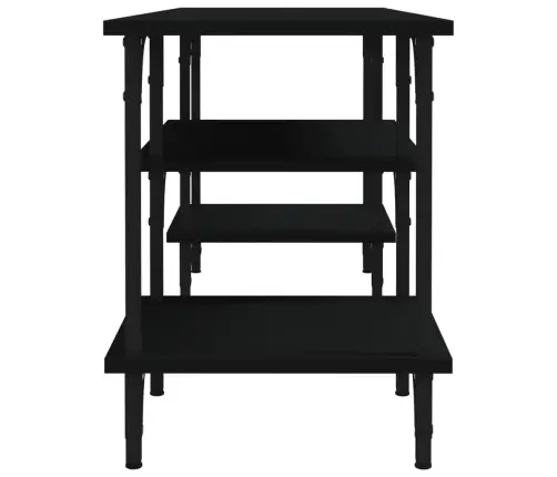 Televizoriaus Spintelė, Juodos Spalvos, 102X35X45,5cm Mediena