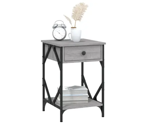 Naktsskapītis, Pelēka Ozolkoka, 40X42X600 Cm, Inženierijas Koks Vidaxl Naktsskapītis, Pelēka Ozolkoka, 40X42X600 Cm, Inženierijas Koks Vidaxl