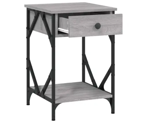 Naktsskapītis, Pelēka Ozolkoka, 40X42X600 Cm, Inženierijas Koks Vidaxl Naktsskapītis, Pelēka Ozolkoka, 40X42X600 Cm, Inženierijas Koks Vidaxl