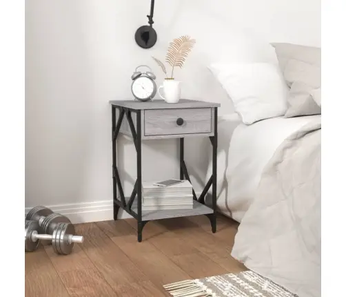 Naktsskapītis, Pelēka Ozolkoka, 40X42X600 Cm, Inženierijas Koks Vidaxl Naktsskapītis, Pelēka Ozolkoka, 40X42X600 Cm, Inženierijas Koks Vidaxl